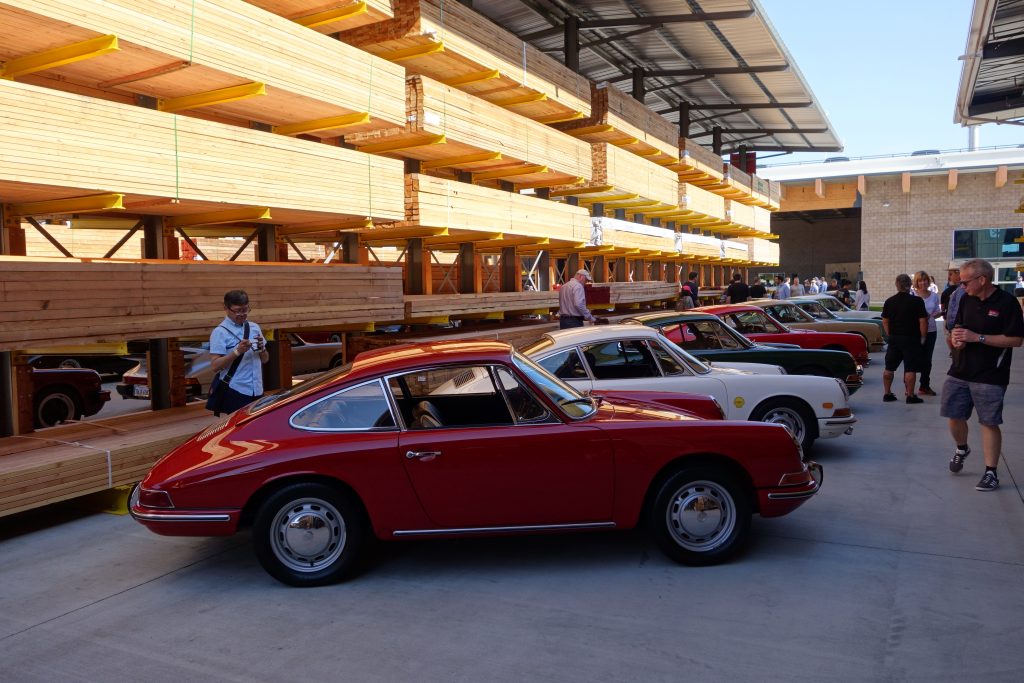 Timber alley Porsche lineup