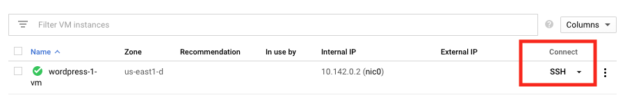 Google Cloud VM Instance SSH login